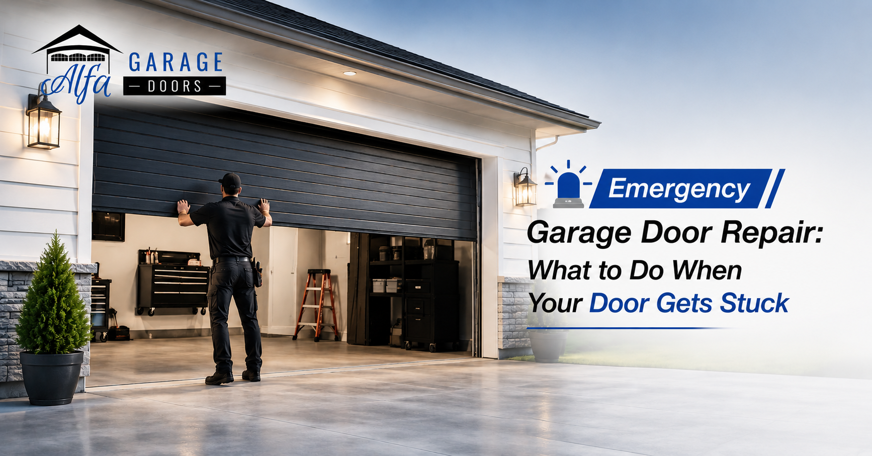 Emergency Garage Door Repair: What to Do When Your Door Gets Stuck