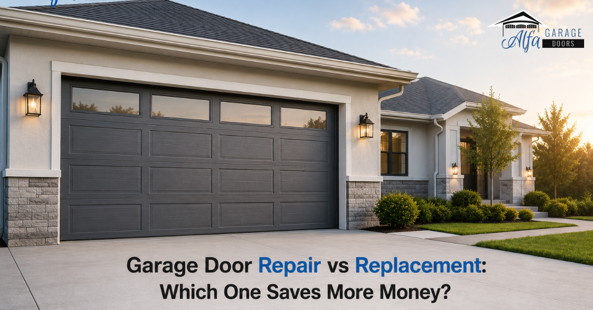 Garage Door Repair vs Replacement: Which One Saves More Money?