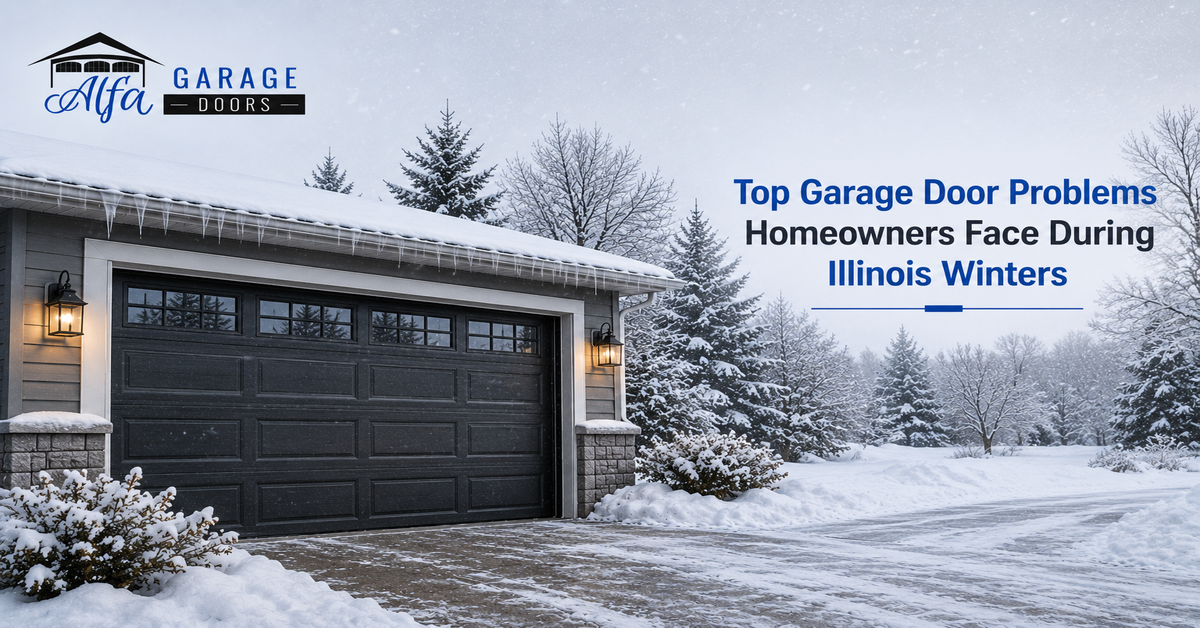 Top Garage Door Problems Homeowners Face During Illinois Winters
