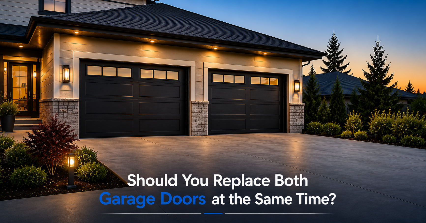 Should You Replace Both Garage Doors at the Same Time?