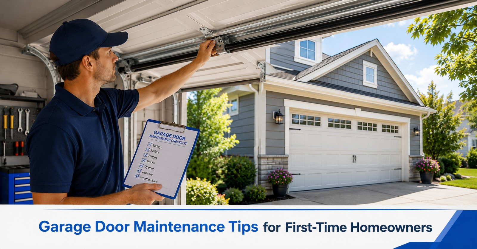 Garage Door Maintenance Tips for First-Time Homeowners