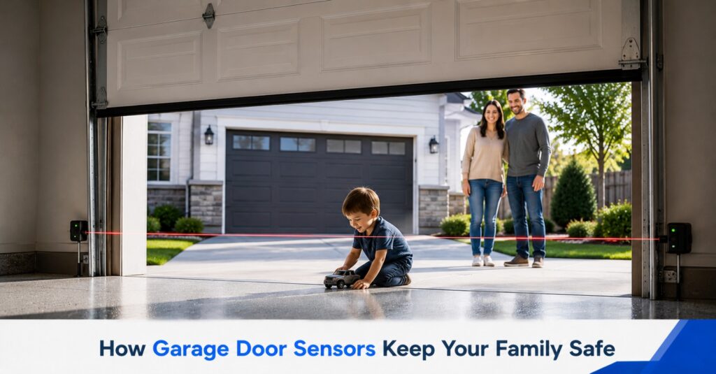 Garage door safety sensor
