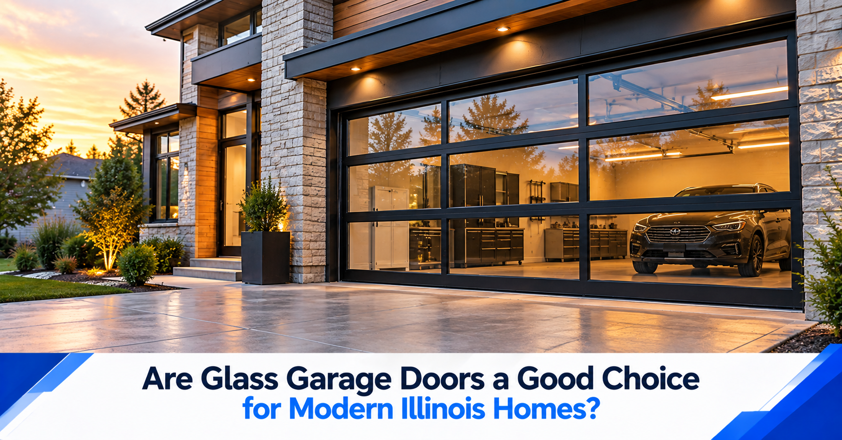 Are Glass Garage Doors a Good Choice for Modern Illinois Homes?