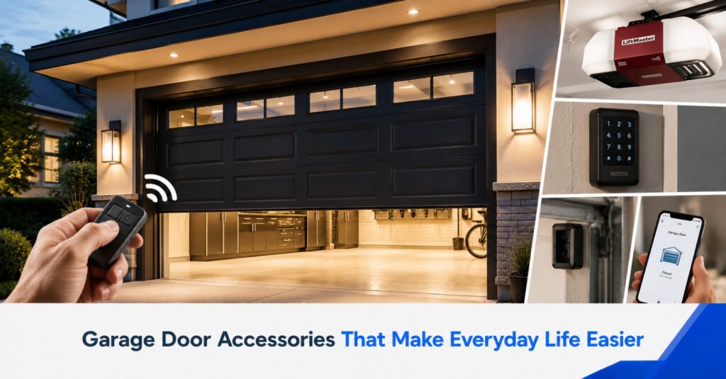Garage door accessories installed